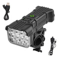 BUCKLOS 12 LED Bike Headlight USB Rechargeable + 140dB Horn
