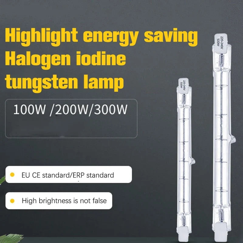R7S Halogen Bulb 100/200/300W 118mm Double Ended Linear AC230V