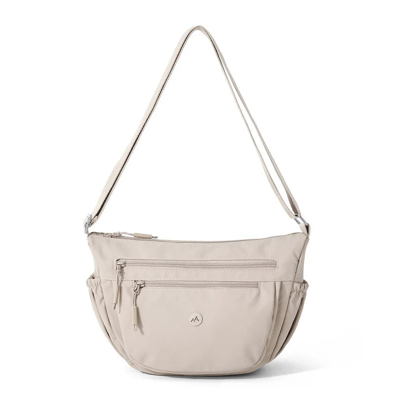 Nixie Nylon Crossbody Bag – Multi-Pocket, Water-Resistant