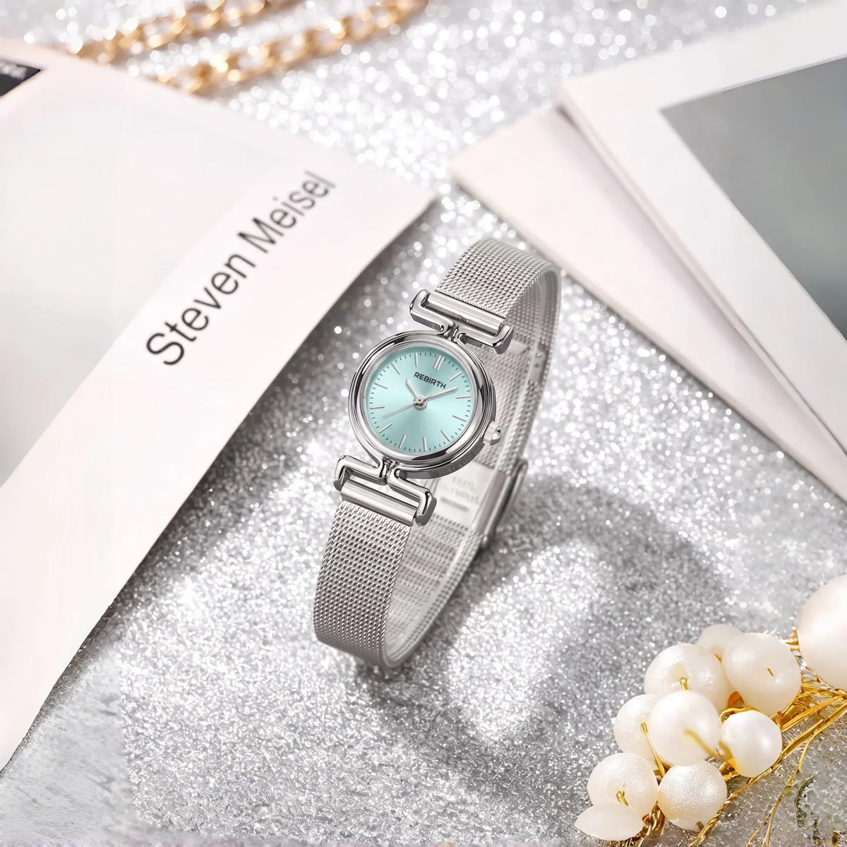 REBIRTH Simple Casual Quartz Watch – Alloy, Numberless Dial