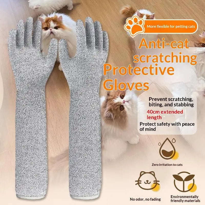 Scratch & Bite Resistant Pet Handling Gloves – HPPE, 1 Pair