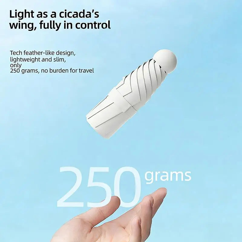 eelhoe UPF 50+ Capsule Umbrella – Lightweight Folding Parasol