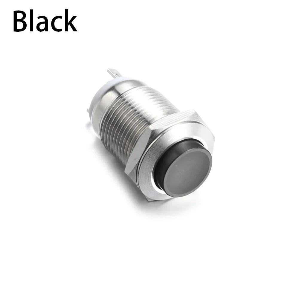 12mm Waterproof Momentary Metal Push Button Switch 250V