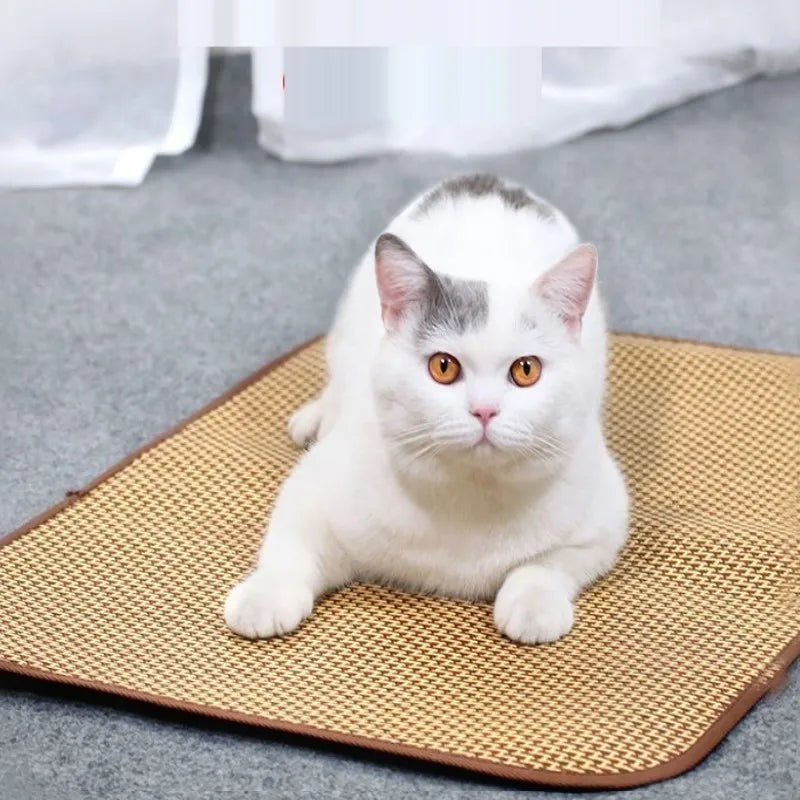 Bamboo Dog Cooling Mat – Summer Bed for Dogs & Cats