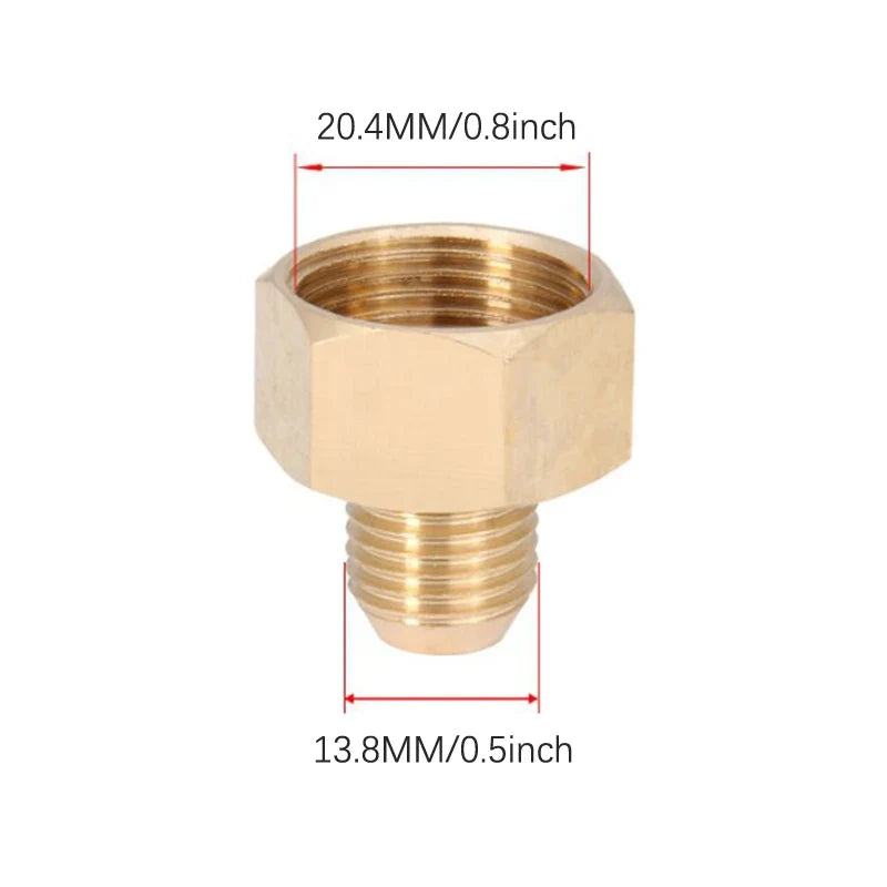 Brass M22 Female to M14 Male Pressure Washer Hose Adapter
