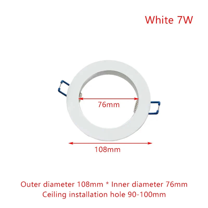White LED Downlight Adapter Rings – Hole Enlarger & Spotlight Frames