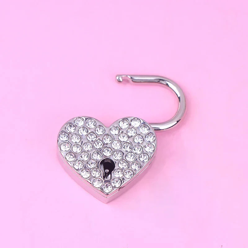 Heart Shaped Metal Keyed Padlock for Jewelry & Keepsake Boxes