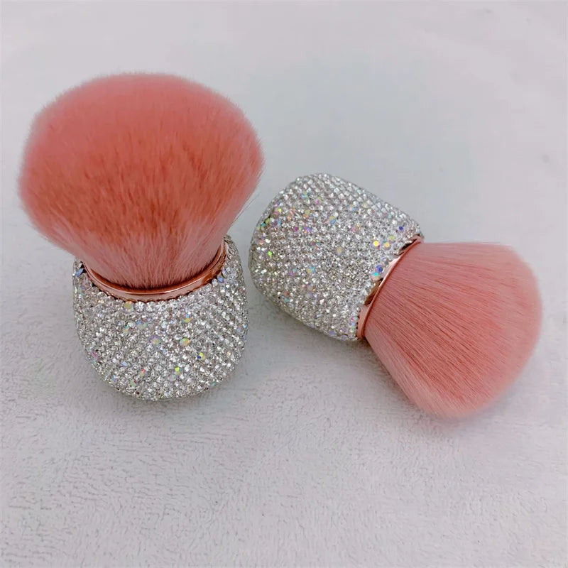 Diamond Handle Mushroom Head Powder & Blush Makeup Brush