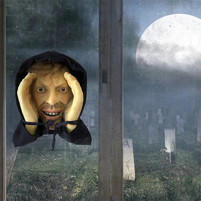 Scary Peeper Halloween Window Sticker – Spooky Prank Decal
