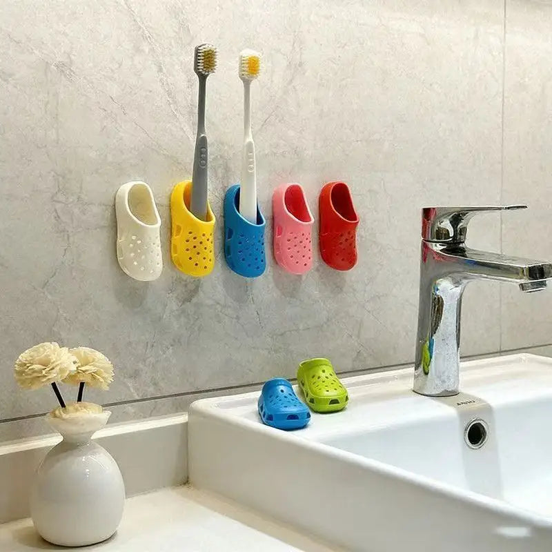 Slipper Toothbrush Holder Wall Mounted No Drill – 5/10pcs