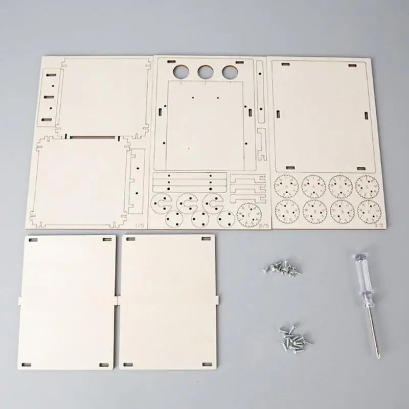 Wooden Combination Lock DIY Box Kit – 3-Code Craft Set
