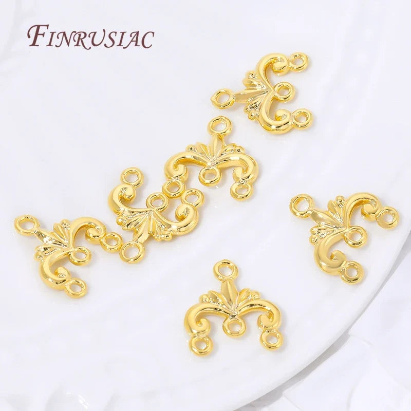 18K Gold Plated Brass Connectors – DIY Jewelry Making Findings