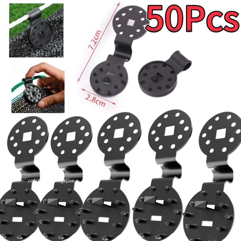 50/100Pcs Greenhouse Shade Cloth Lock Clips – Garden Net Clamps