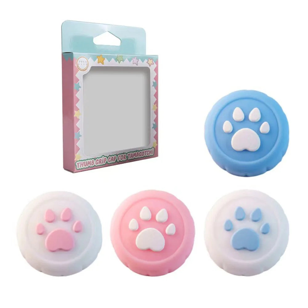 4Pcs Silicone Joystick Caps Cat Paw & Star for Tamagotchi