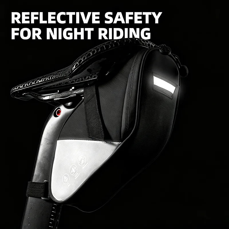 OFFBONDAGE Reflective Waterproof Bike Saddle Bag 1.8L