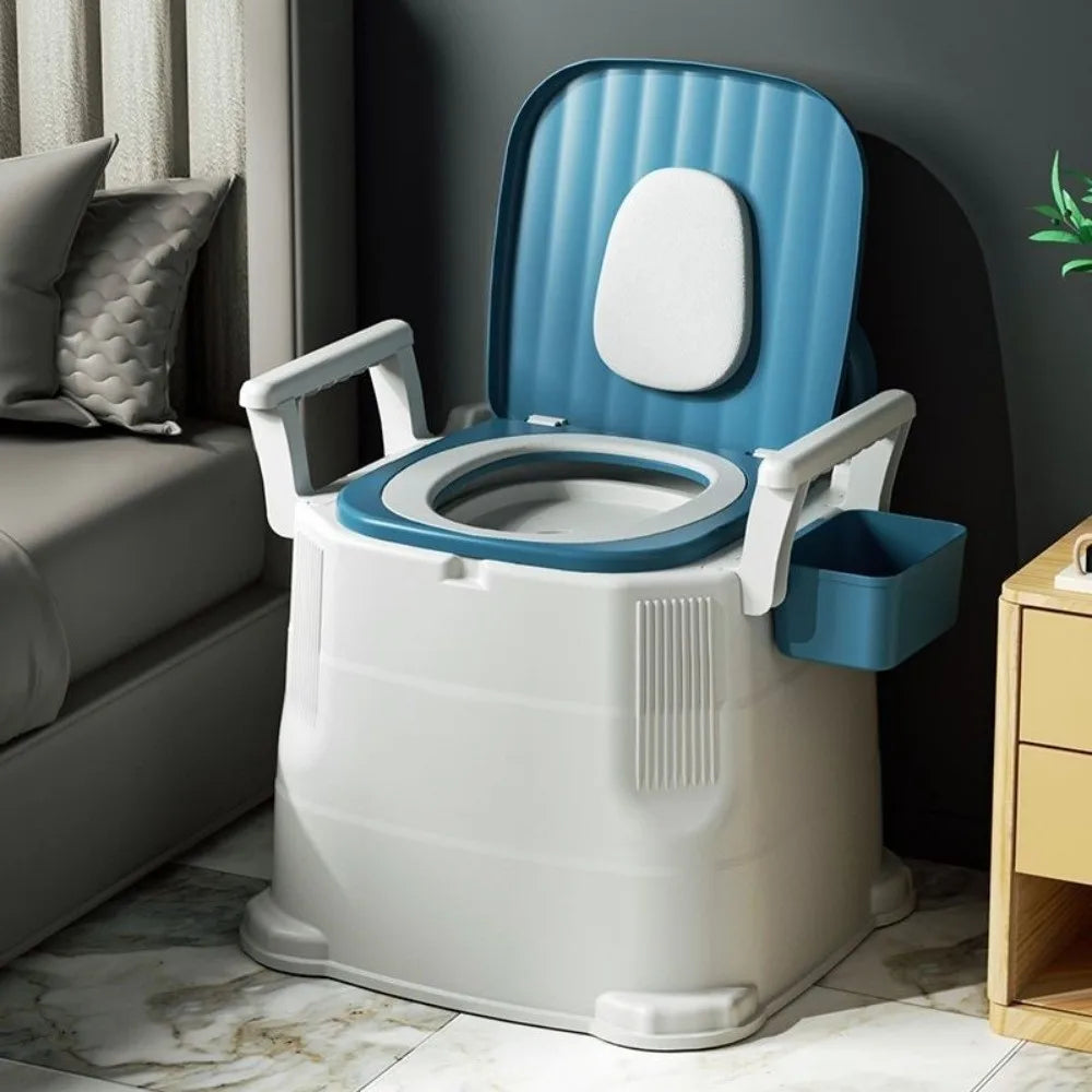 Portable Commode Chair | Non-Slip Toilet Seat with Bowl