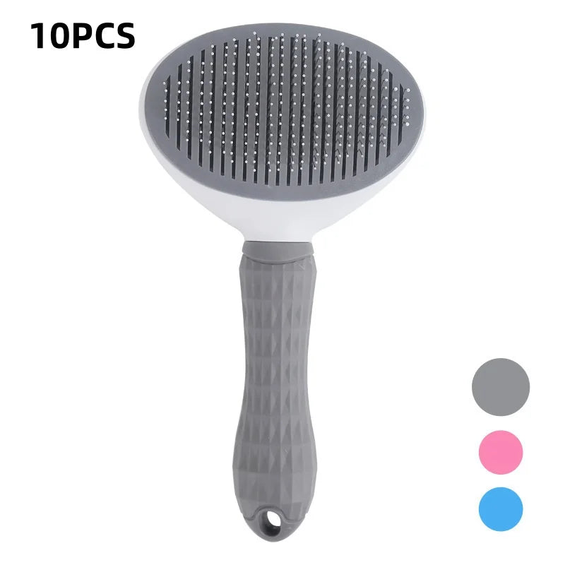 Self-Cleaning Pet Grooming Brush – Dog & Cat Dematting Comb