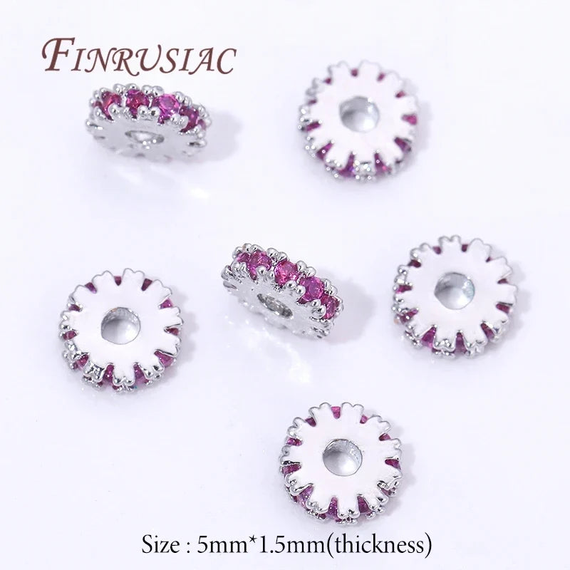 5mm 18K Gold Plated Brass Spacer Beads for Jewelry Making