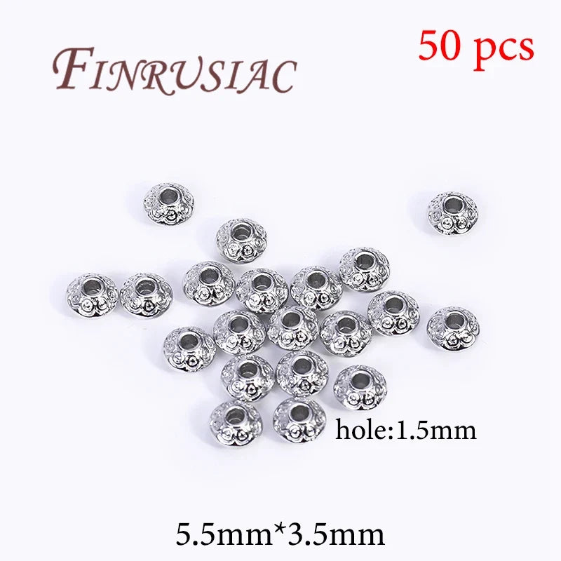 Gold Plated Brass Spacer Beads – DIY Jewelry Findings 6mm×8mm