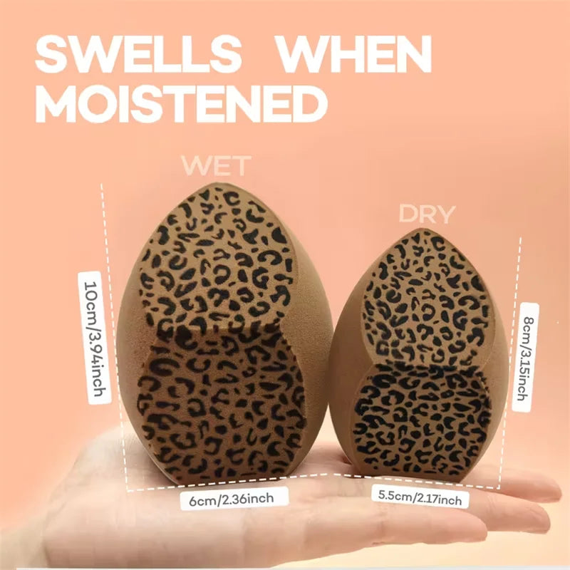 Extra Large Leopard Print Makeup Sponge | Wet & Dry Blender