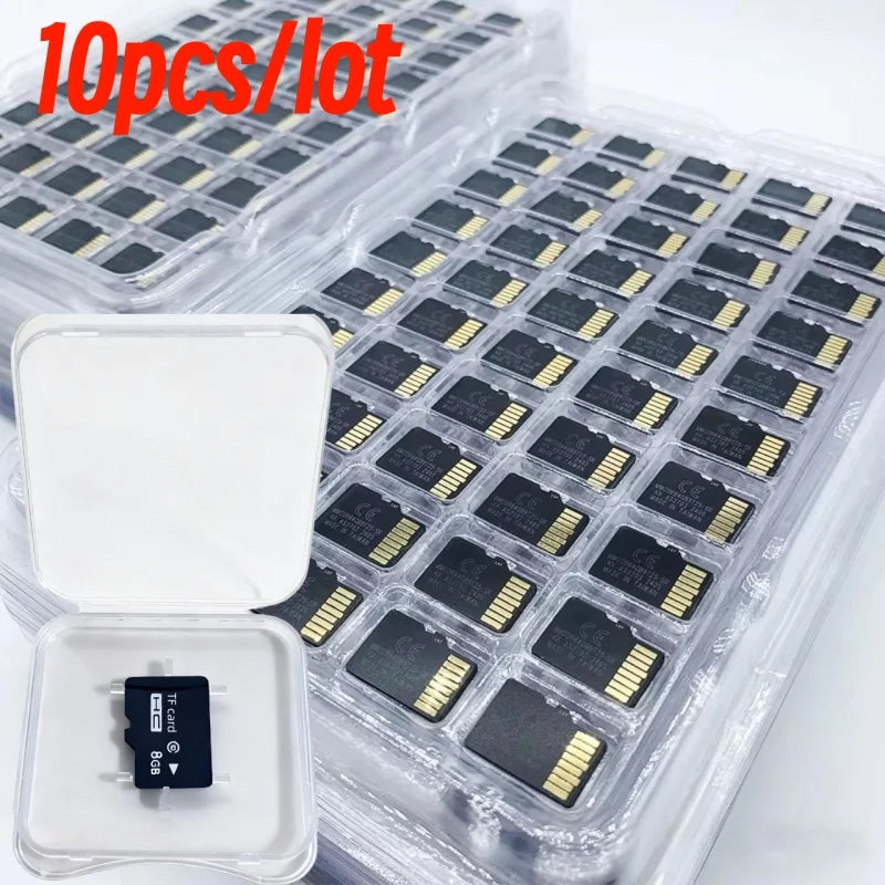 10-Pack TF/SD Flash Memory Cards 4GB–128GB | V60 Bulk Storage