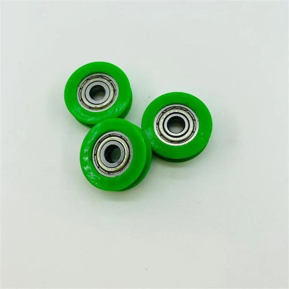 10Pcs 5mm U-Groove Guide Pulley Nylon POM Stainless Steel Wheels