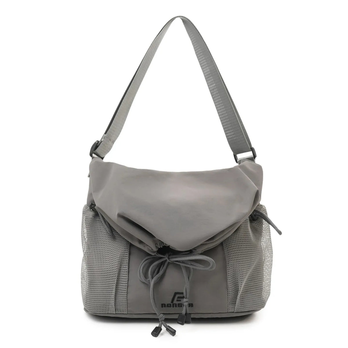 Nixie Drawstring Crossbody Bucket Bag – Large Capacity Nylon