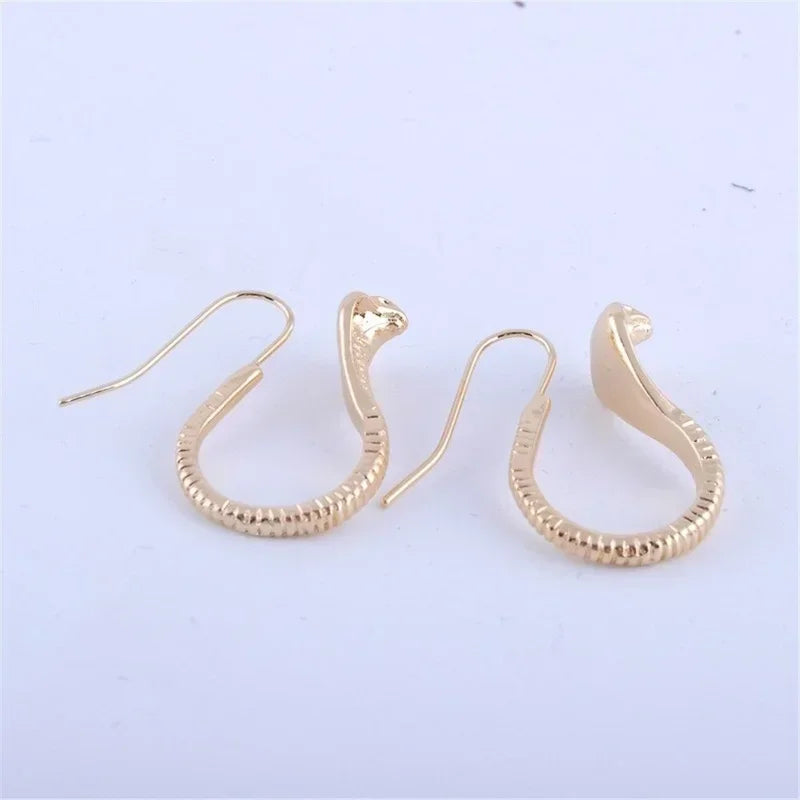 Cobra Snake Stud Earrings – Rhinestone Zinc Alloy Fashion Studs