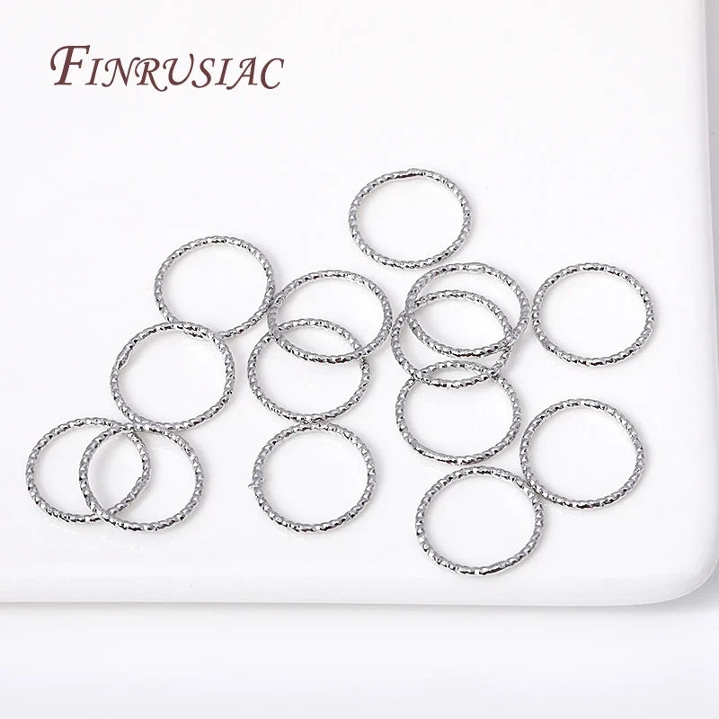 Gold Plated Round Twist Closed Ring Connectors 6–12mm | DIY