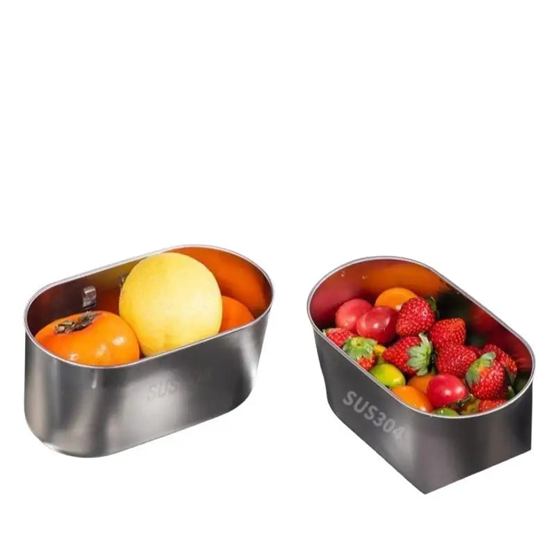 SUS304 Stainless Steel Sink Drain Basket – Dual Mount Kitchen Rack