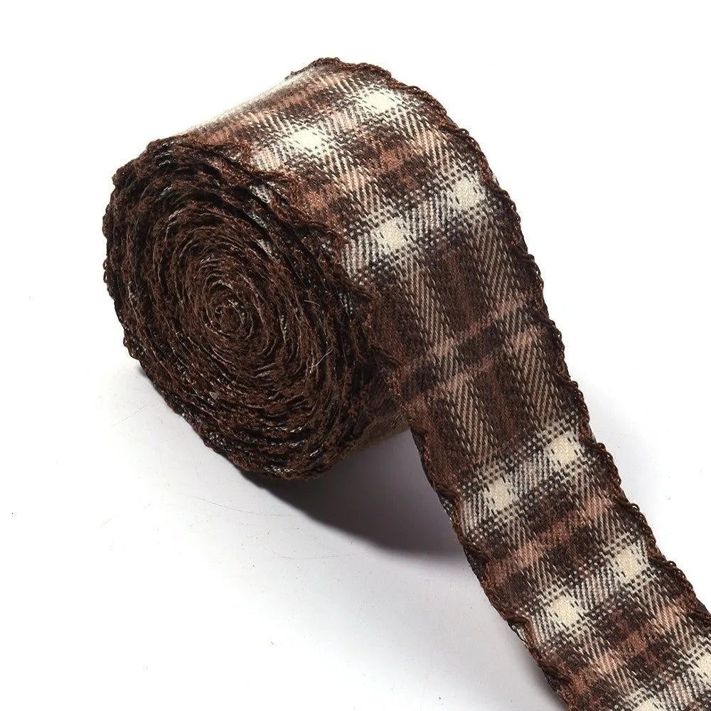 Plaid Wavy Edge Ribbon – British Style DIY Sewing & Gift Wrap