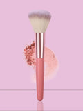 Pink Wooden Handle Makeup Brush – Blush, Contour & Highlighter