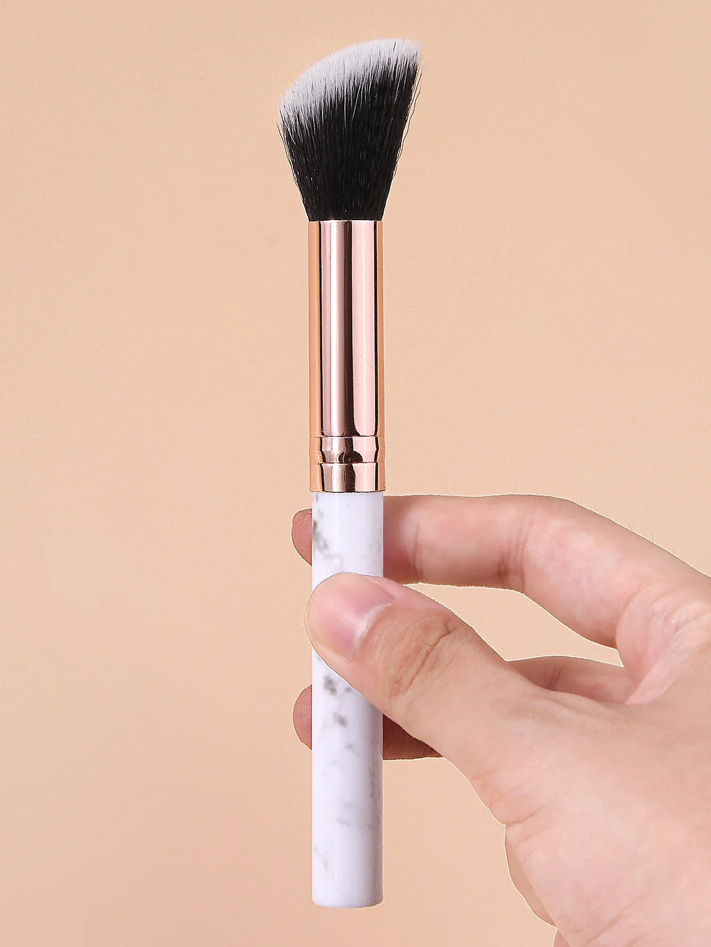 3-Piece Facial Contour & Blush Makeup Brush Set | Korean Style