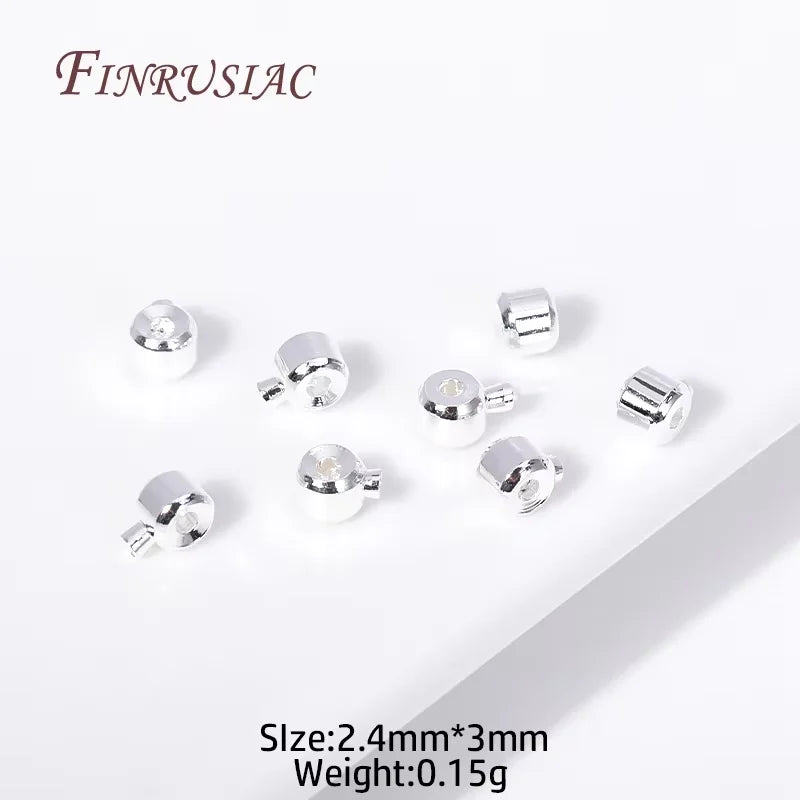18K Gold Plated Brass Cord End Beads – 4mm DIY Jewelry Findings