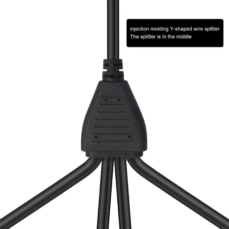 XLR 1 Male to 4 Female Y Splitter Cable | 0.6M Balanced