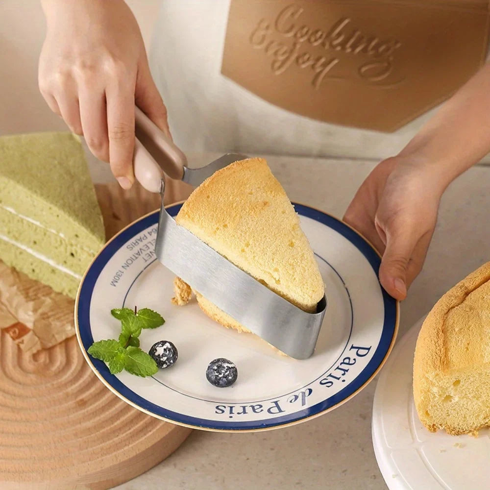Stainless Steel Cake Dividing Knife & Triangle Cutting Clip