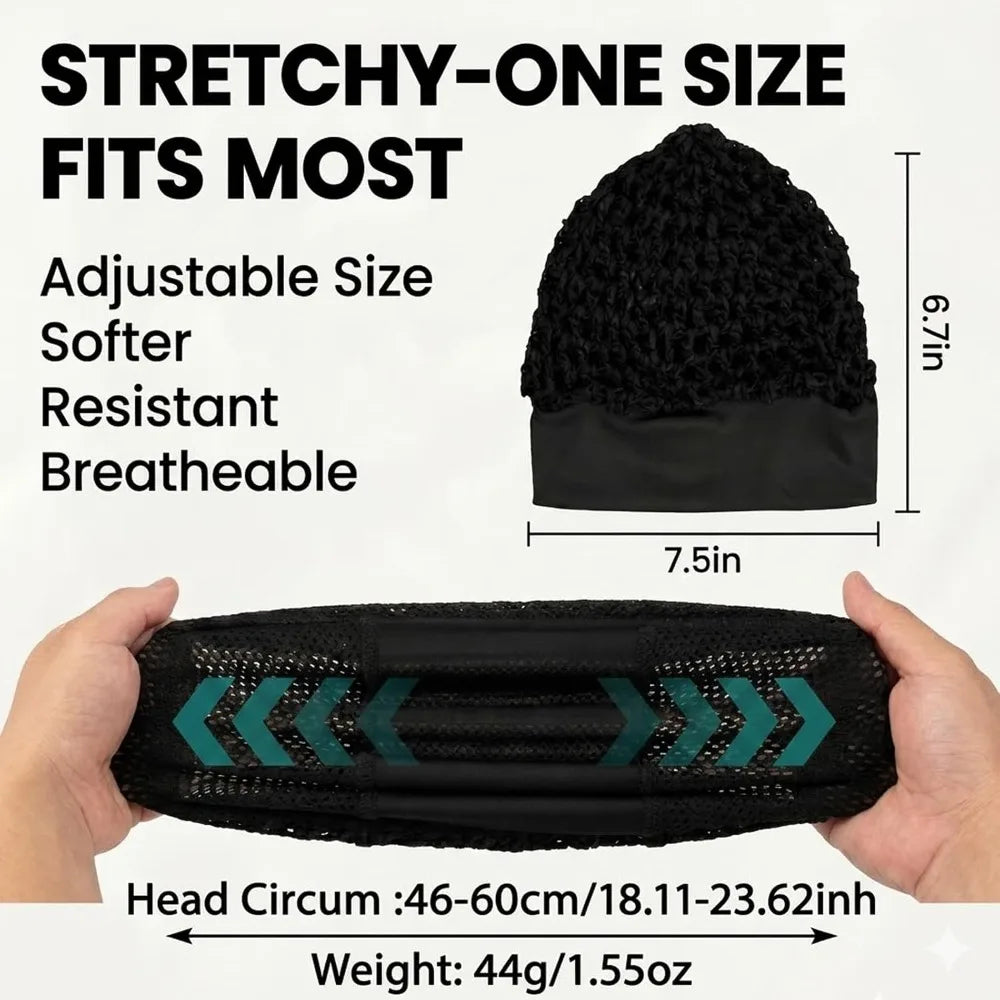 Nixie Mesh Hair Net – Stretchy Sleep Bonnet for Silk Press