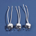 3Pcs MR16 GU5.3 Lamp Socket Holder Bracket & Silicone Cable