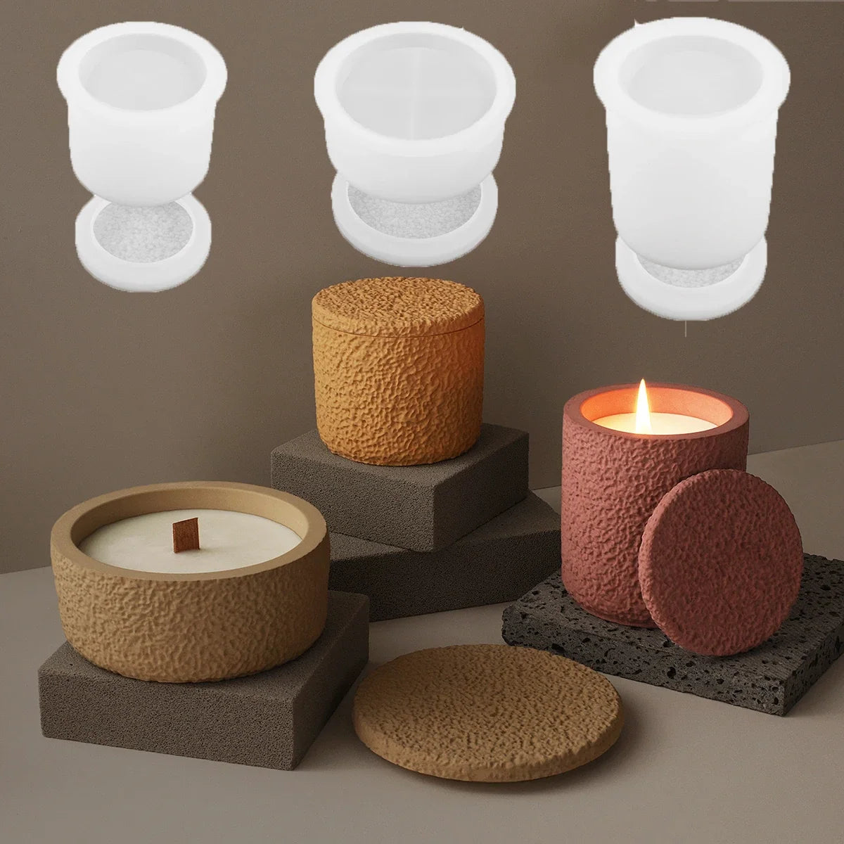 Silicone Lava Jar Mold – DIY Candle, Planter & Resin Casting