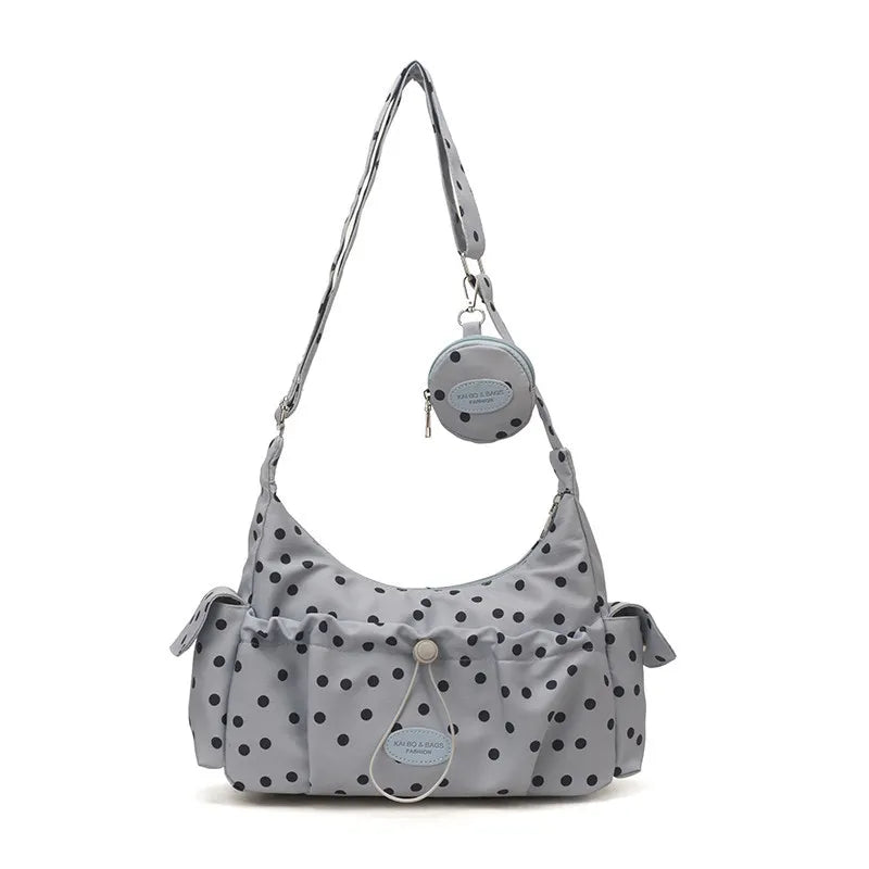 Korean Polka Dot Crossbody Shoulder Bag for Women | Satchel