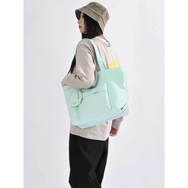 Large Capacity Women's Tote Bag – Nylon Shoulder Handbag