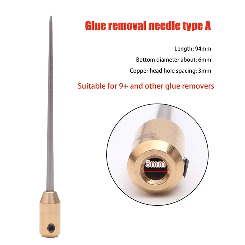 Tapered Steel Glue Remover Needle Tool Accessory