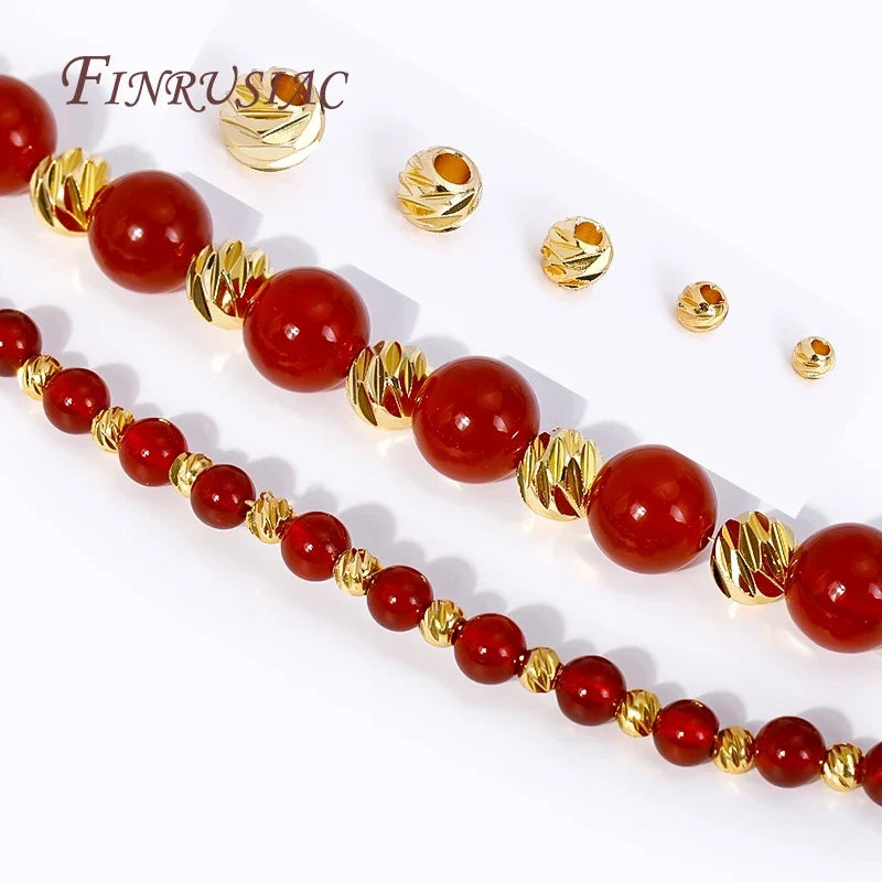 18K Gold Plated Spacer Beads 2.5–6mm | DIY Jewelry Making