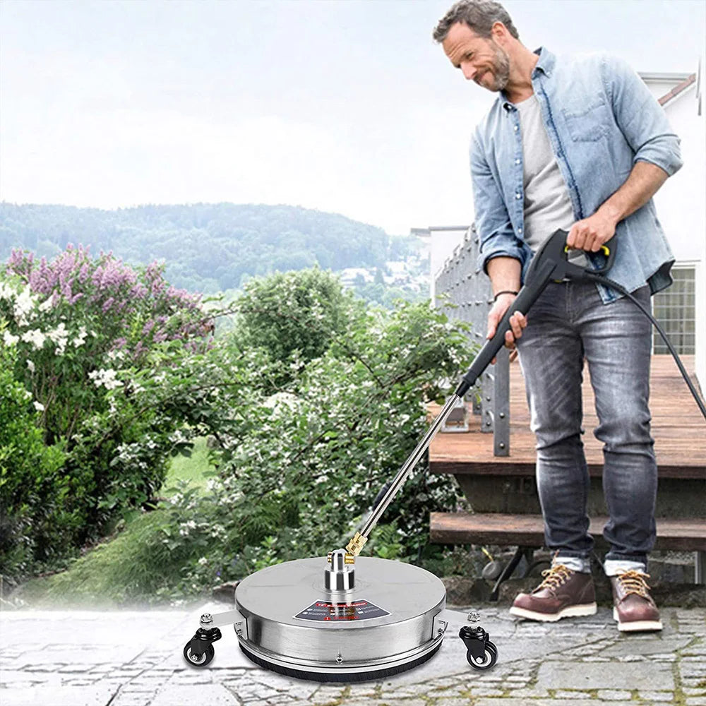 13" Pressure Washer Surface Cleaner – Wheels & Quick Connect