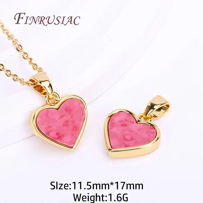 18K Gold Plated Turquoise Geometry Pendant Charms | DIY Necklace