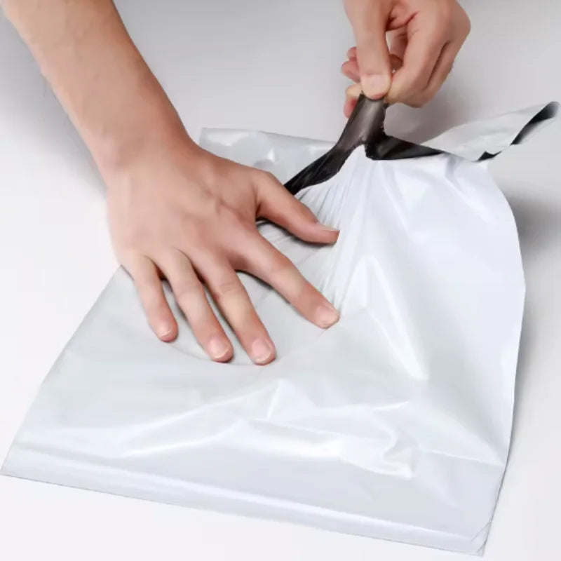 White Self-Seal Courier Bags – Bulk Plastic Mailing Pouches