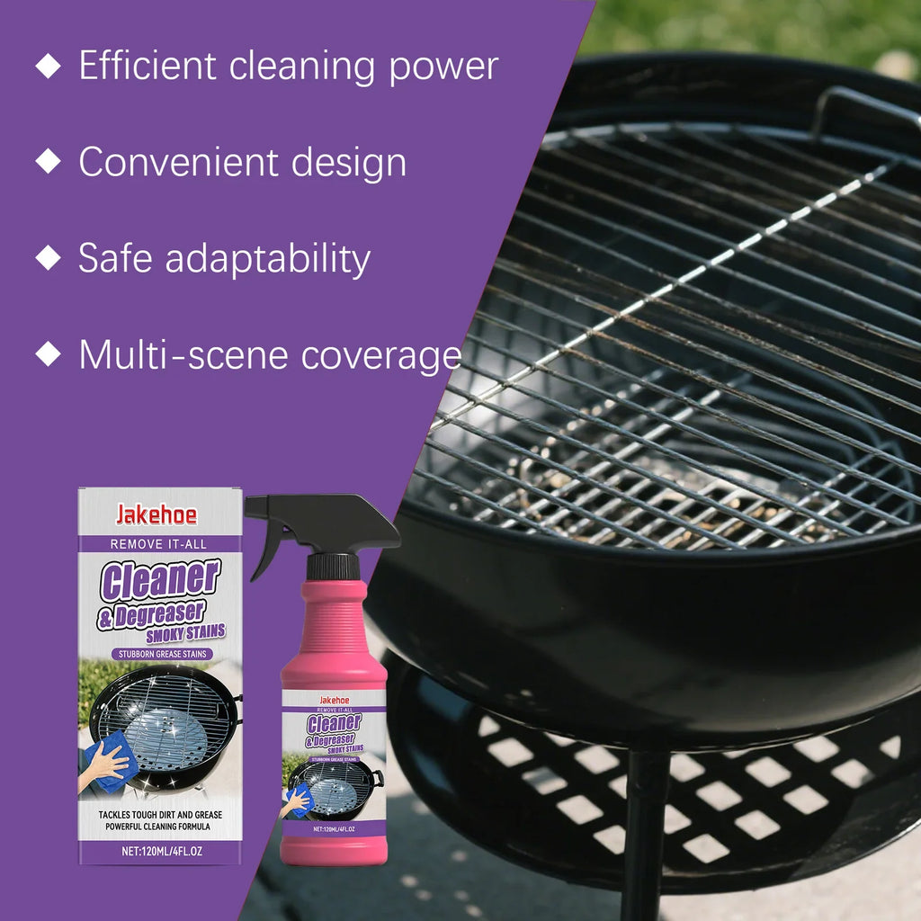 JAKEHOE BBQ Grill Cleaner Degreaser Spray | 120ml Multi-Surface