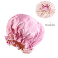 Double Layer Satin Sleep Bonnet – Reversible Lace Hair Cap