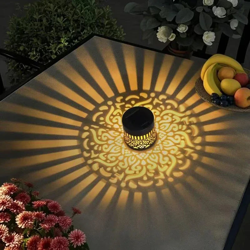 Solar Mandala LED Wall Lamp – Outdoor Waterproof Garden Light