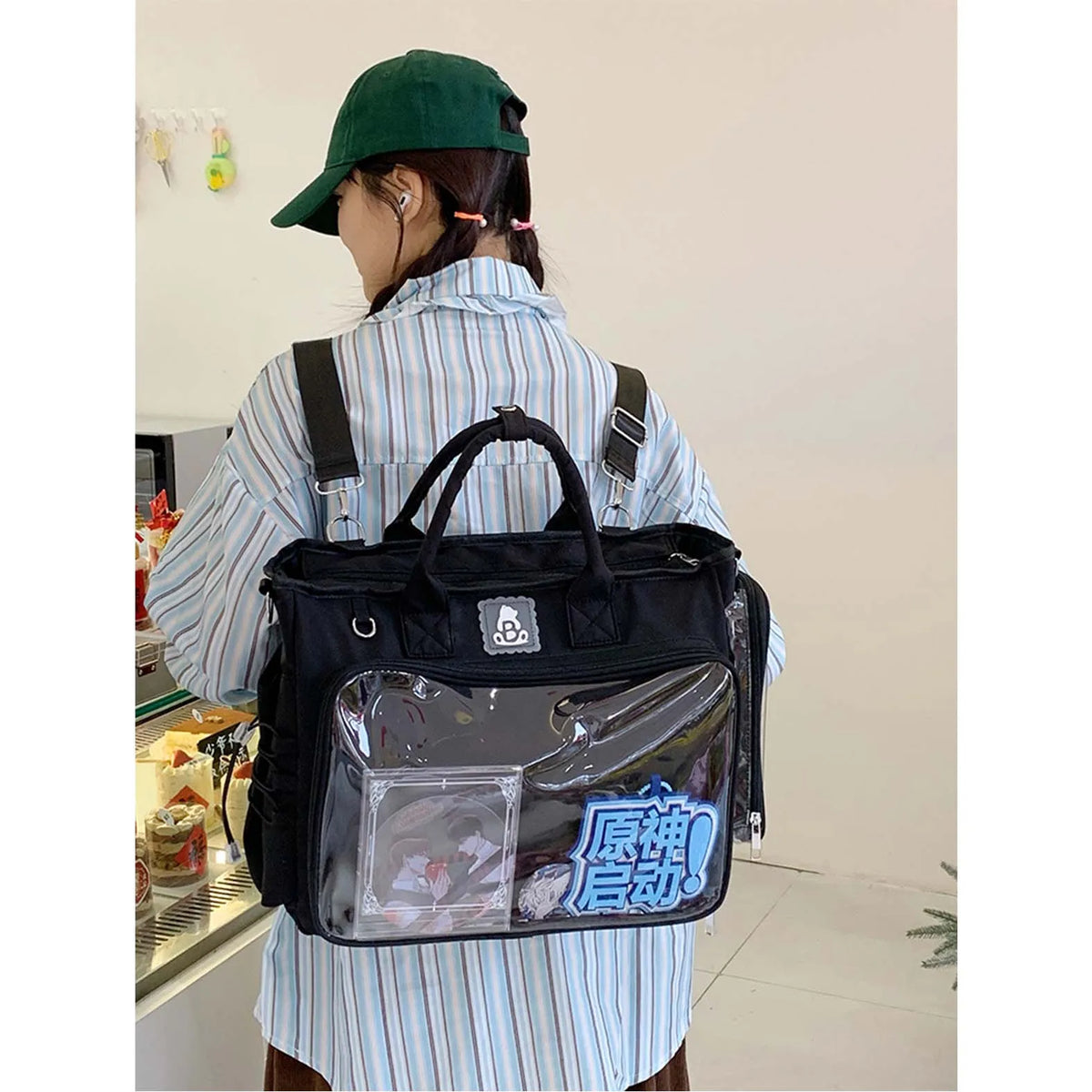 Large Capacity Nylon Crossbody Shoulder Bag for Women & Girls